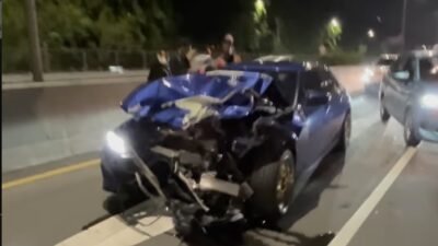 Tol JORR Berdarah! Kebut-kebutan Akhirnya Berujung Pajero Sport-BMW Ringsek!